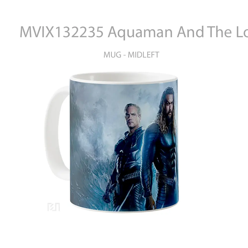 Mug Aquaman And The Lost Kingdom V4 Gelas Superhero - All-side / Desain