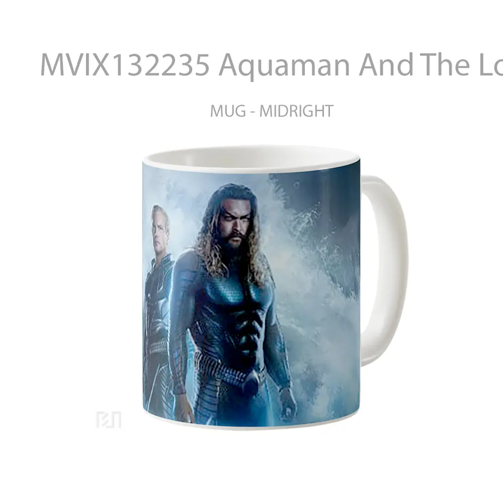 Mug Aquaman And The Lost Kingdom V4 Gelas Superhero - All-side / Desain