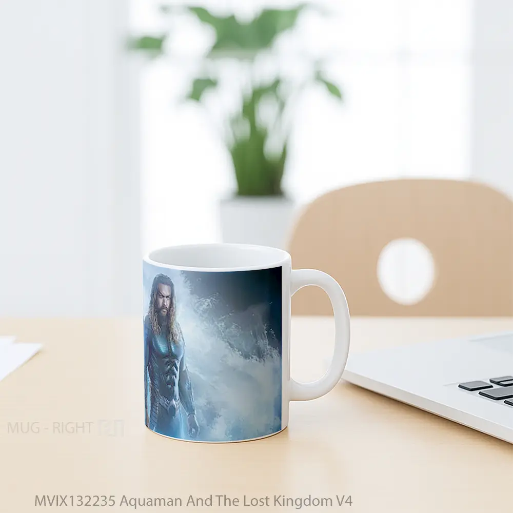Mug Aquaman And The Lost Kingdom V4 Gelas Superhero - All-side / Desain