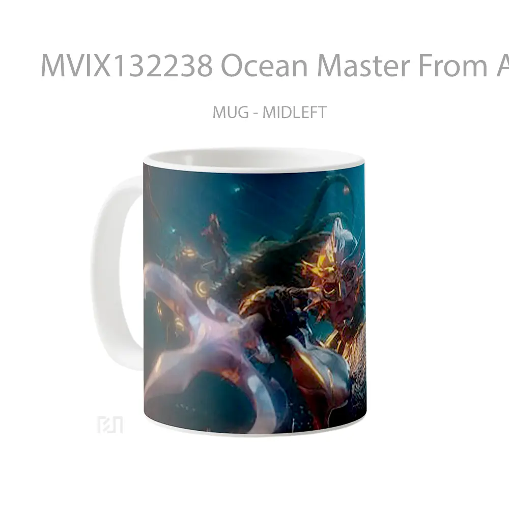 Mug Ocean Master From Aquaman 2 Gelas Superhero - All-side / Desain