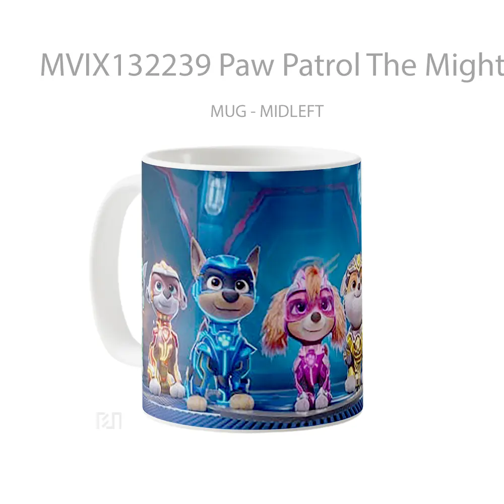 Mug Paw Patrol The Mighty Movie Gelas Keramik Unik - All-side / Desain