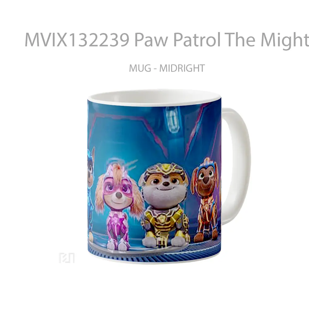 Mug Paw Patrol The Mighty Movie Gelas Keramik Unik - All-side / Desain