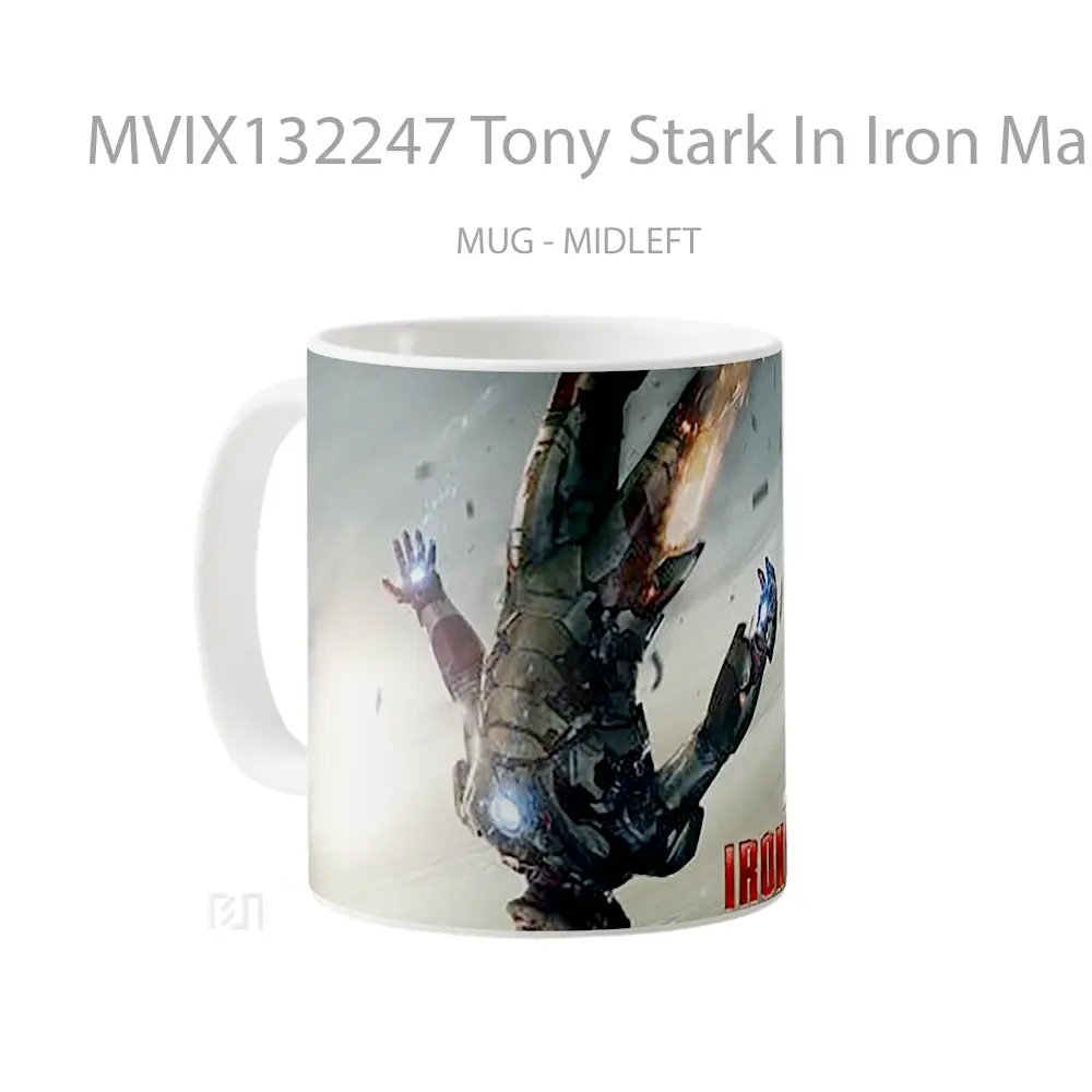 Mug Tony Stark In Iron Man 3 Gelas Superhero - All-side / Desain