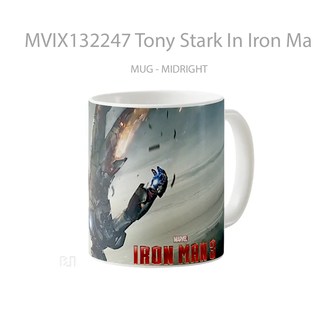Mug Tony Stark In Iron Man 3 Gelas Superhero - All-side / Desain