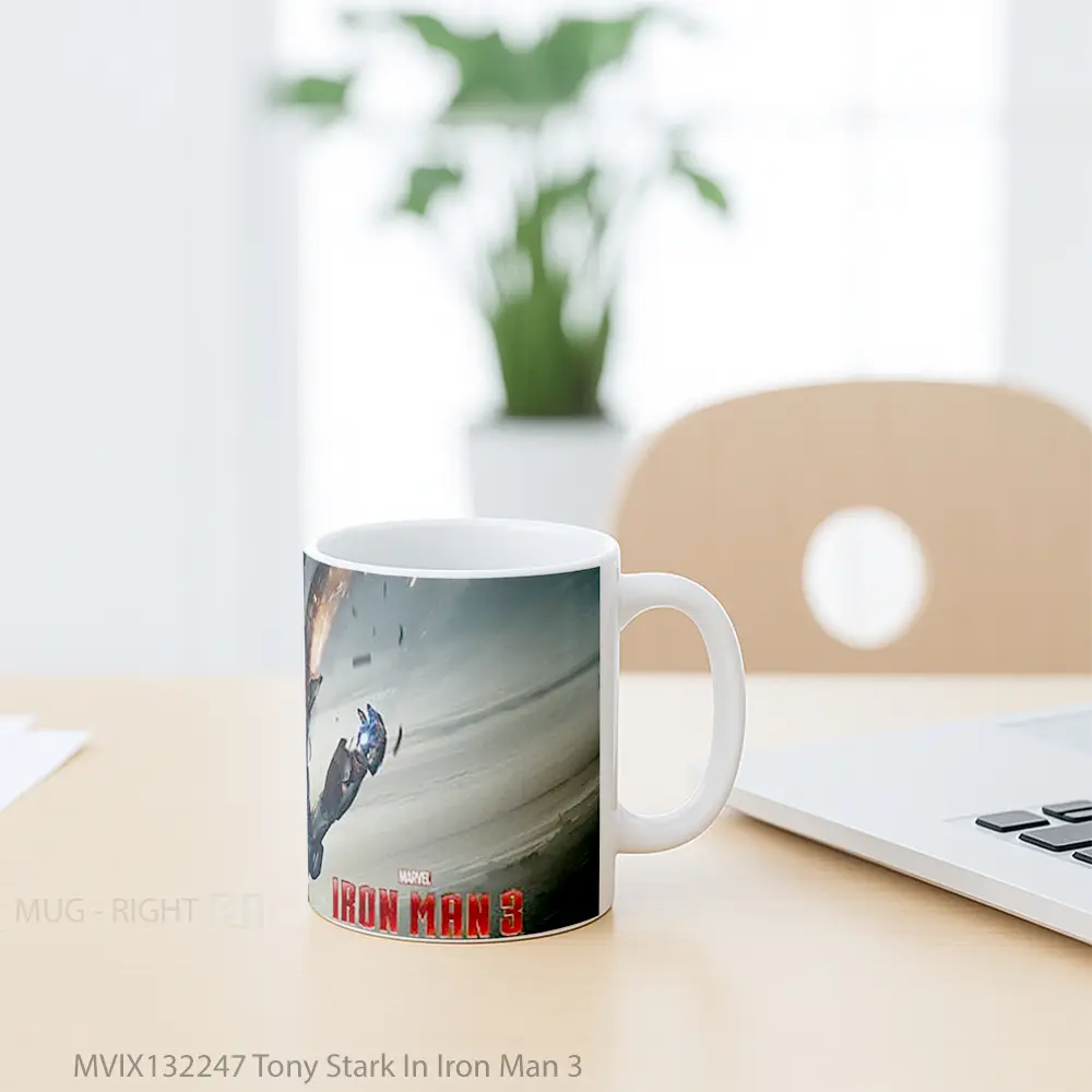 Mug Tony Stark In Iron Man 3 Gelas Superhero - All-side / Desain