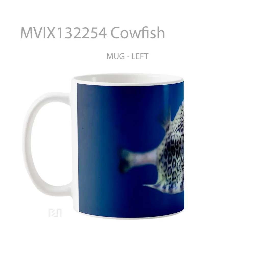 Mug Cowfish Gelas Keramik Unik - All-side / Desain