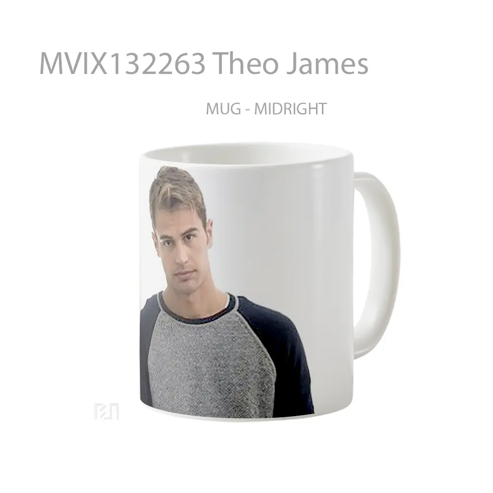 Mug Theo James Gelas Keramik Unik - All-side / Desain