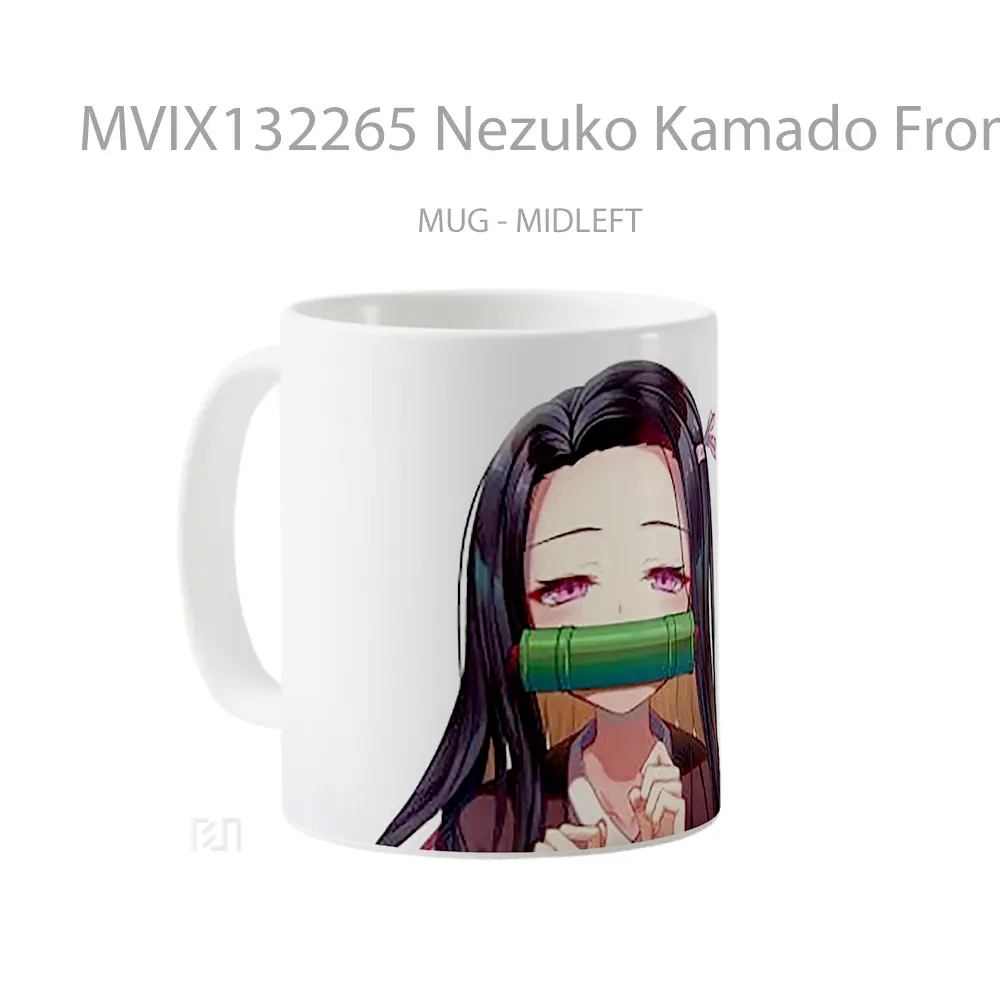 Mug Nezuko Kamado From Kimetsu No Yaiba V3 Cangkir Anime - All-side / Desain