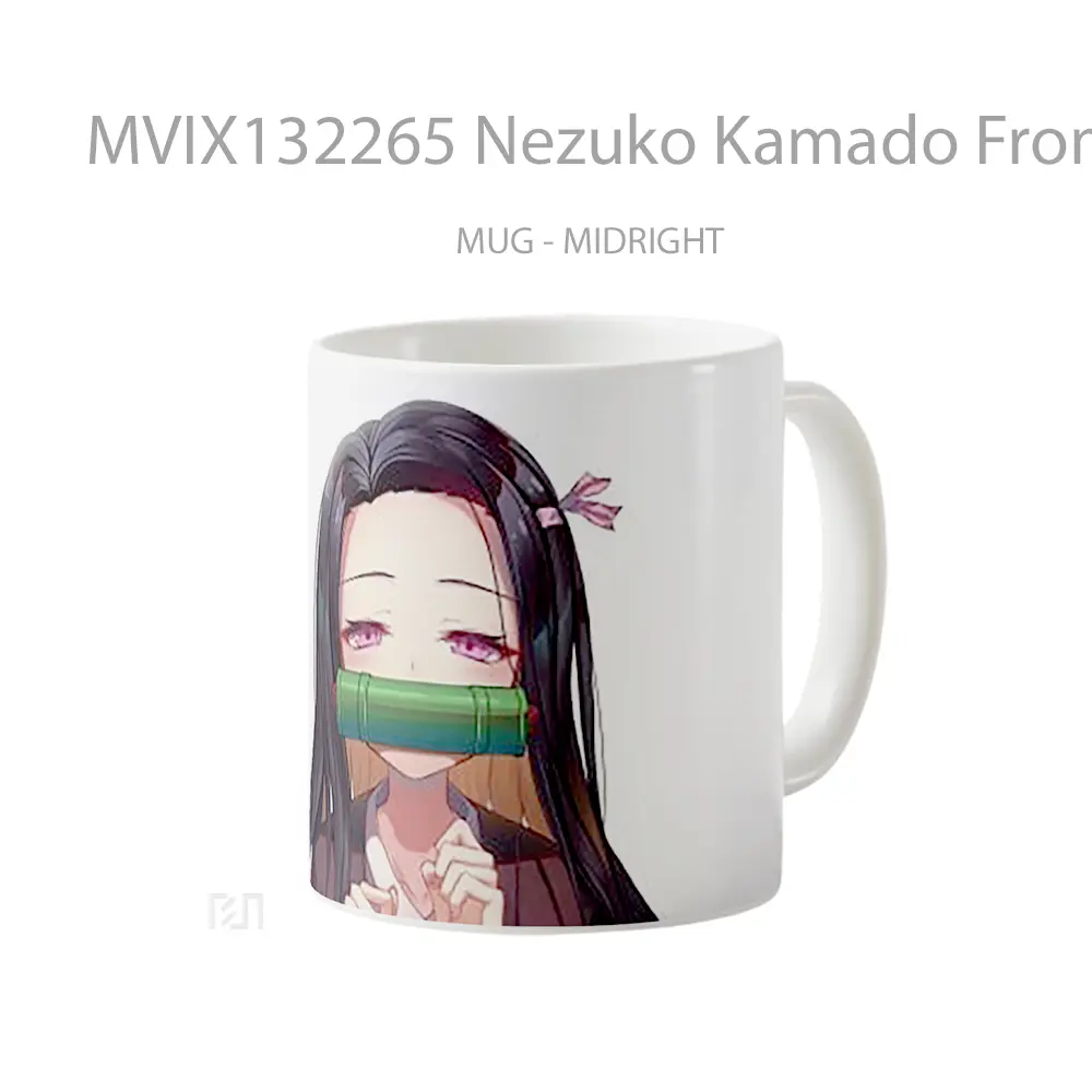 Mug Nezuko Kamado From Kimetsu No Yaiba V3 Cangkir Anime - All-side / Desain