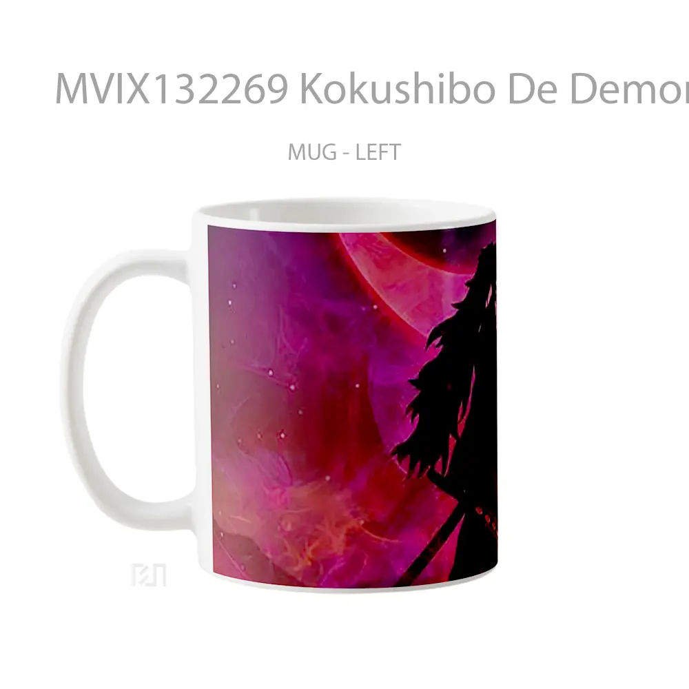 Mug Kokushibo De Demon Slayer Cangkir Anime - All-side / Desain