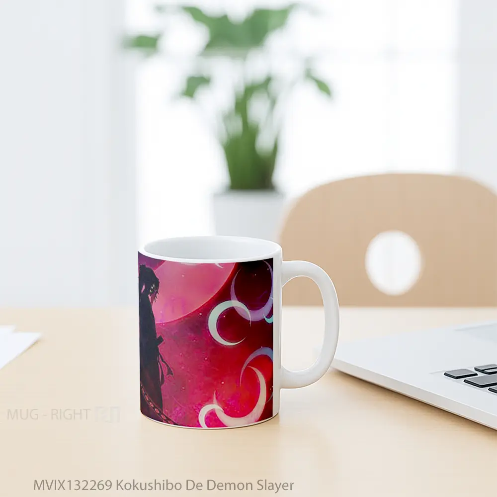 Mug Kokushibo De Demon Slayer Cangkir Anime - All-side / Desain