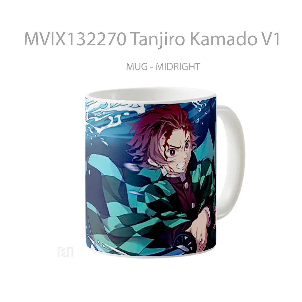 Mug Tanjiro Kamado V1 Cangkir Anime - All-side / Desain