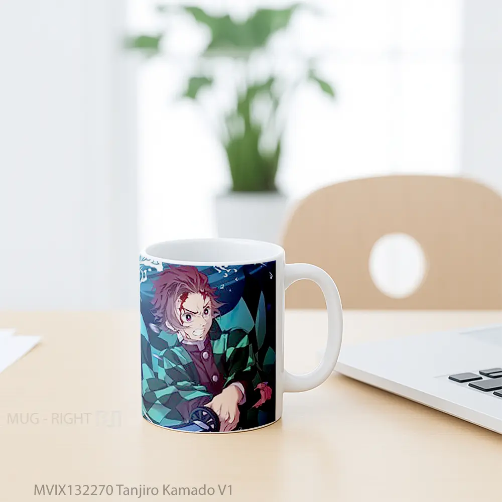 Mug Tanjiro Kamado V1 Cangkir Anime - All-side / Desain