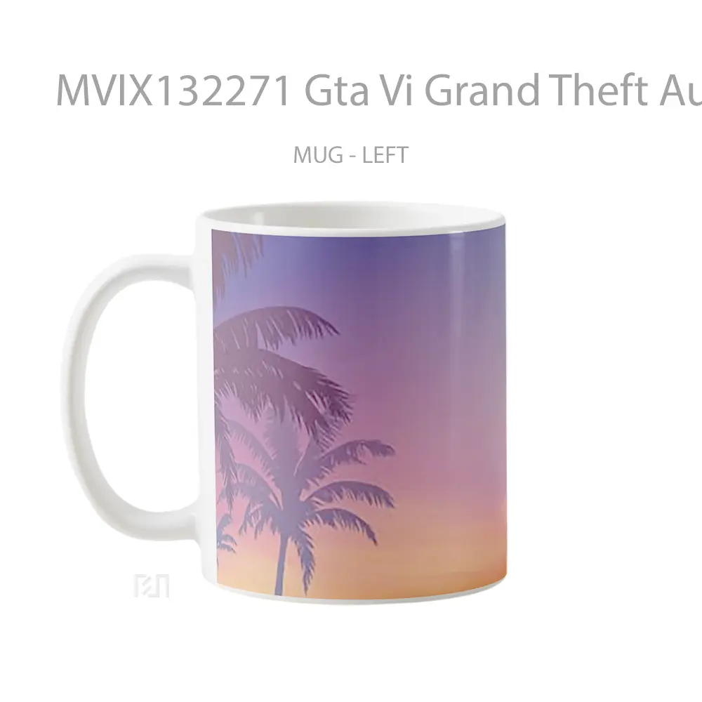 Mug Gta Vi Grand Theft Auto 6 V1 Gelas Keramik Unik - All-side / Desain