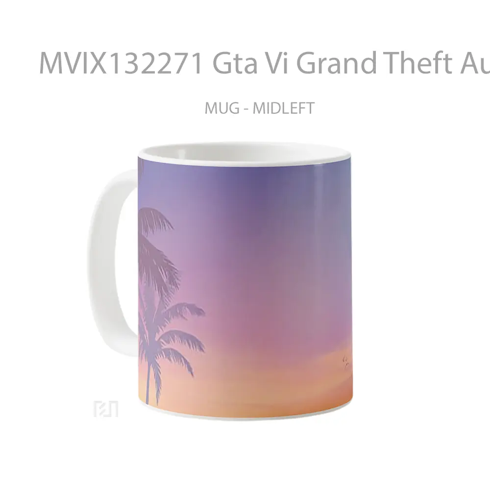 Mug Gta Vi Grand Theft Auto 6 V1 Gelas Keramik Unik - All-side / Desain