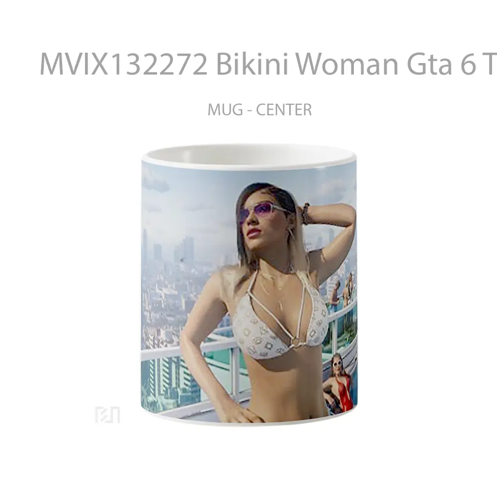 Mug Bikini Woman Gta 6 Trailer Gelas Keramik Unik