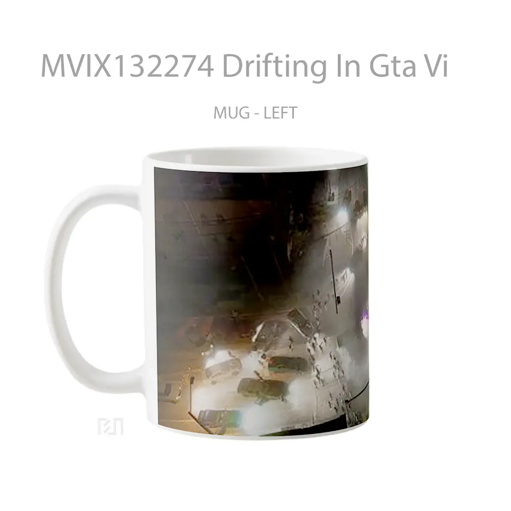 Mug Drifting In Gta Vi Gelas Keramik Unik - All-side / Desain