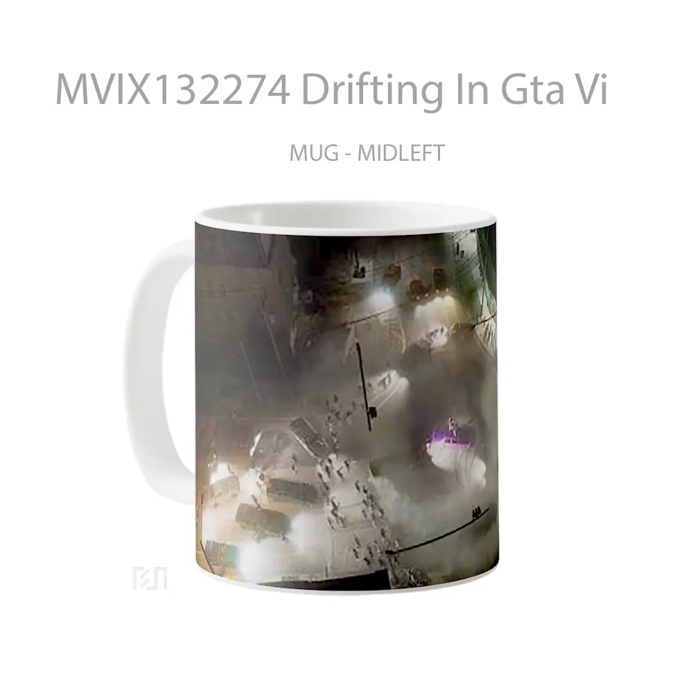 Mug Drifting In Gta Vi Gelas Keramik Unik - All-side / Desain