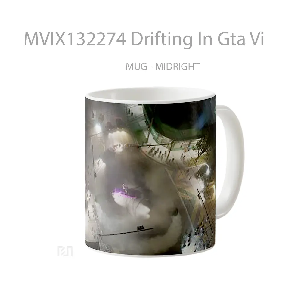 Mug Drifting In Gta Vi Gelas Keramik Unik - All-side / Desain