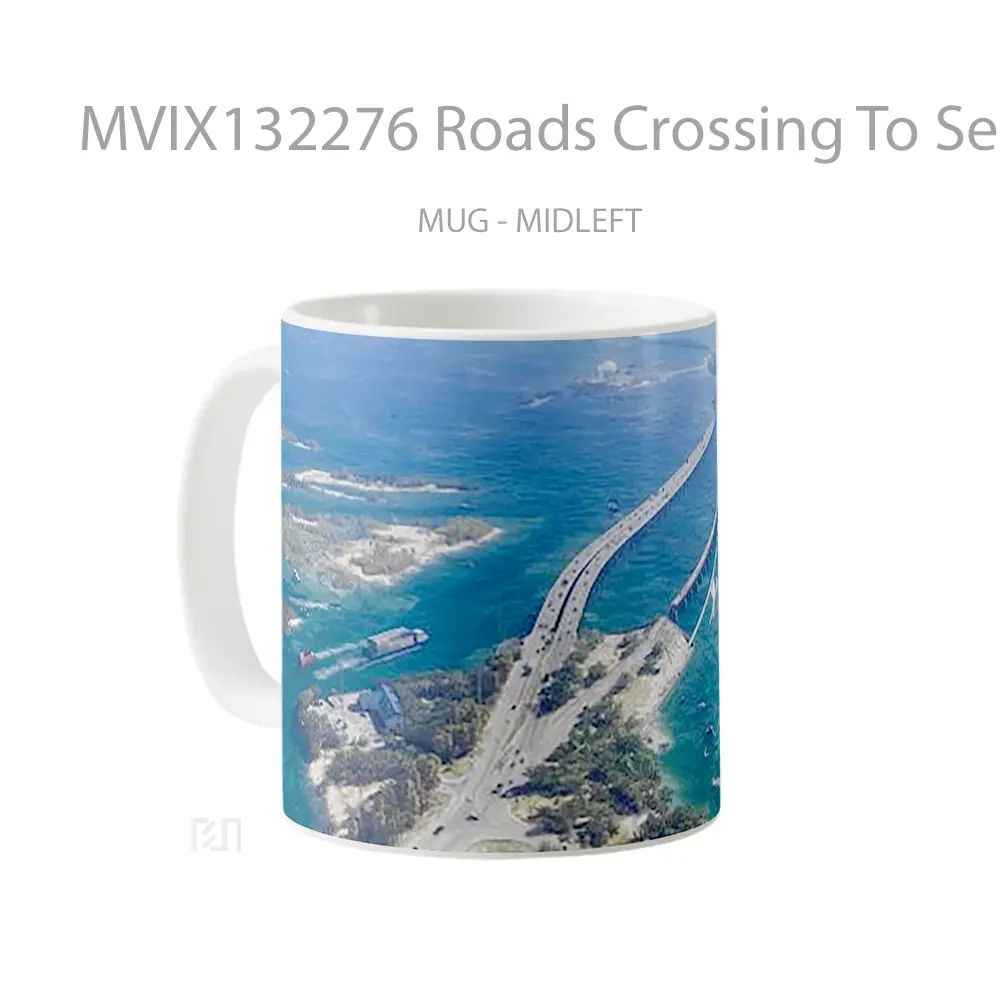 Mug Roads Crossing To Sea Gta 6 Gelas Pemandangan Alam - All-side / Desain