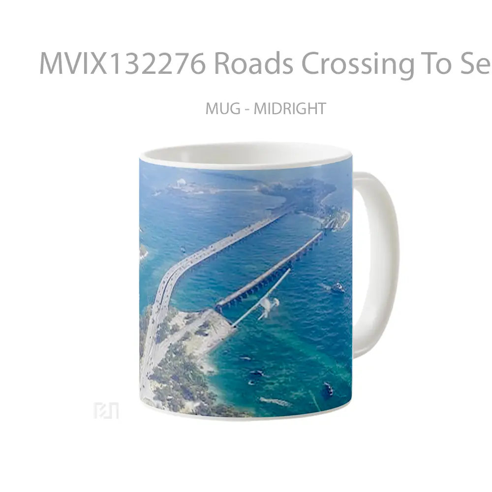 Mug Roads Crossing To Sea Gta 6 Gelas Pemandangan Alam - All-side / Desain