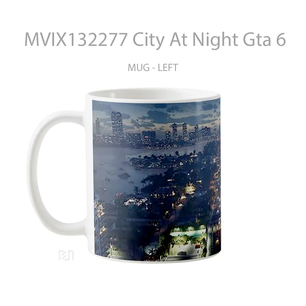 Mug City At Night Gta 6 Gelas Keramik Unik - All-side / Desain