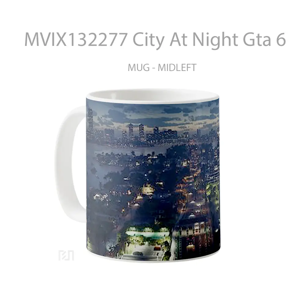 Mug City At Night Gta 6 Gelas Keramik Unik - All-side / Desain