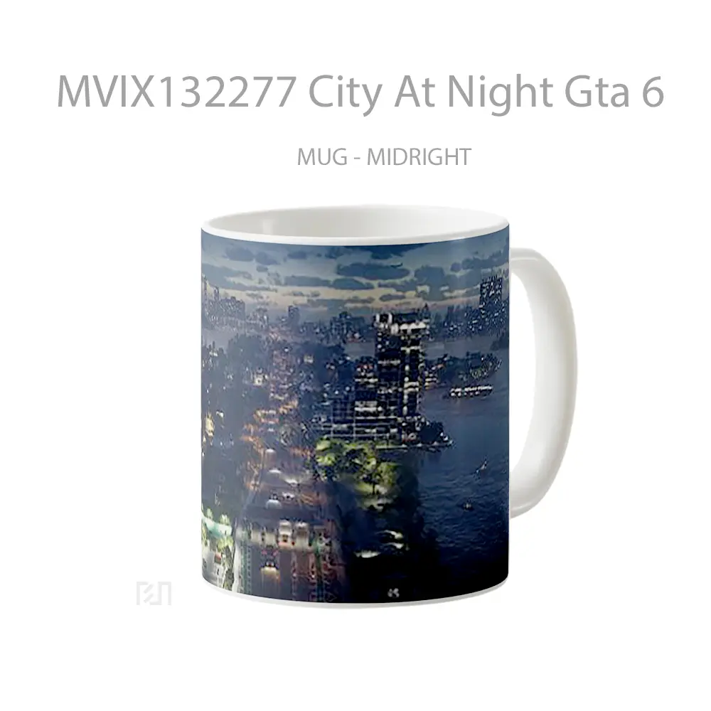 Mug City At Night Gta 6 Gelas Keramik Unik - All-side / Desain