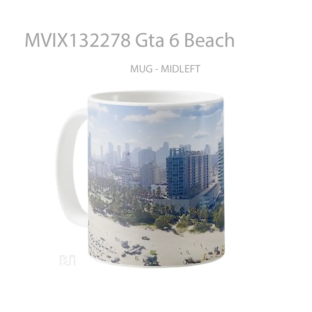 Mug Gta 6 Beach Gelas Pemandangan Alam - All-side / Desain