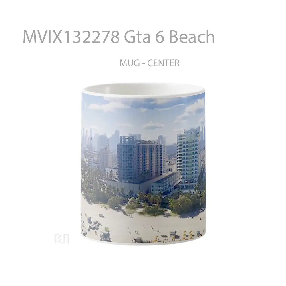 Mug Gta 6 Beach Gelas Pemandangan Alam
