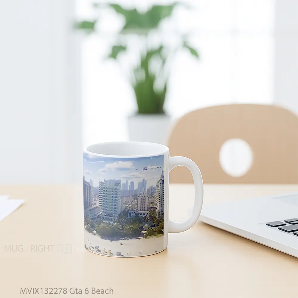 Mug Gta 6 Beach Gelas Pemandangan Alam - All-side / Desain