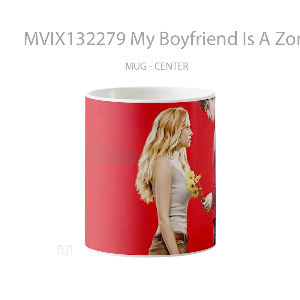 Mug My Boyfriend Is A Zombie Gelas Keramik Unik