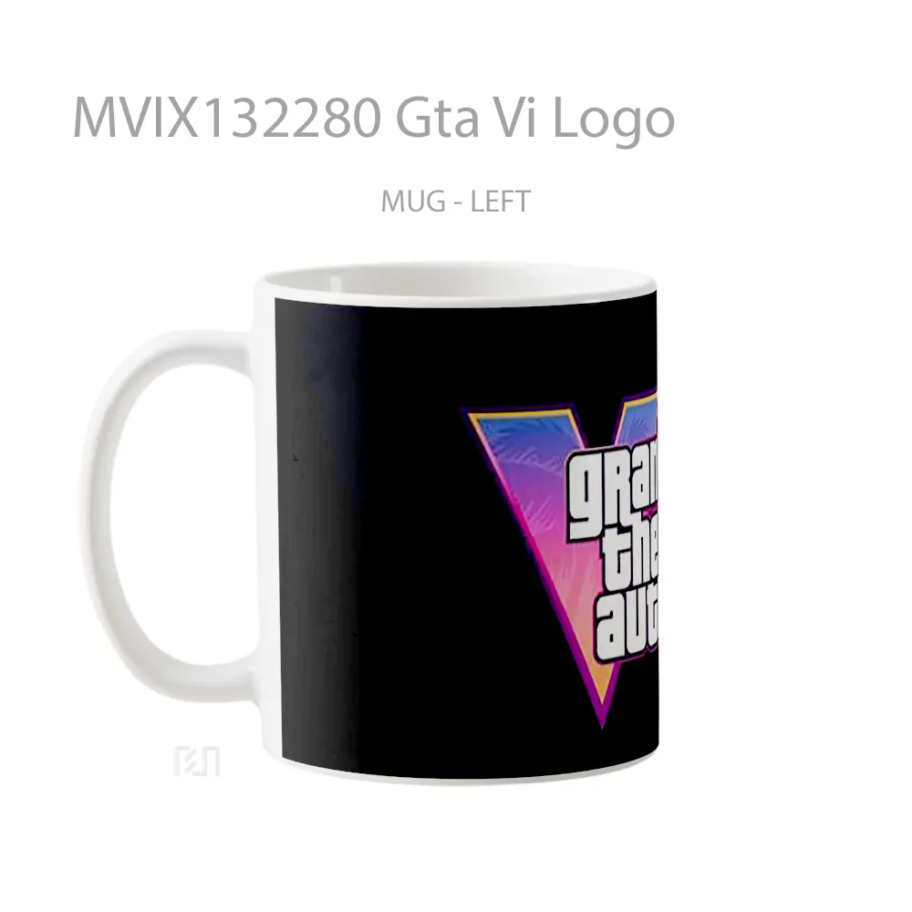 Mug Gta Vi Logo Gelas Keramik Unik - All-side / Desain