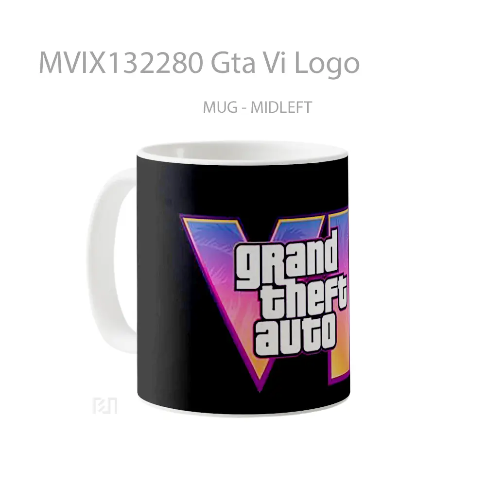Mug Gta Vi Logo Gelas Keramik Unik - All-side / Desain