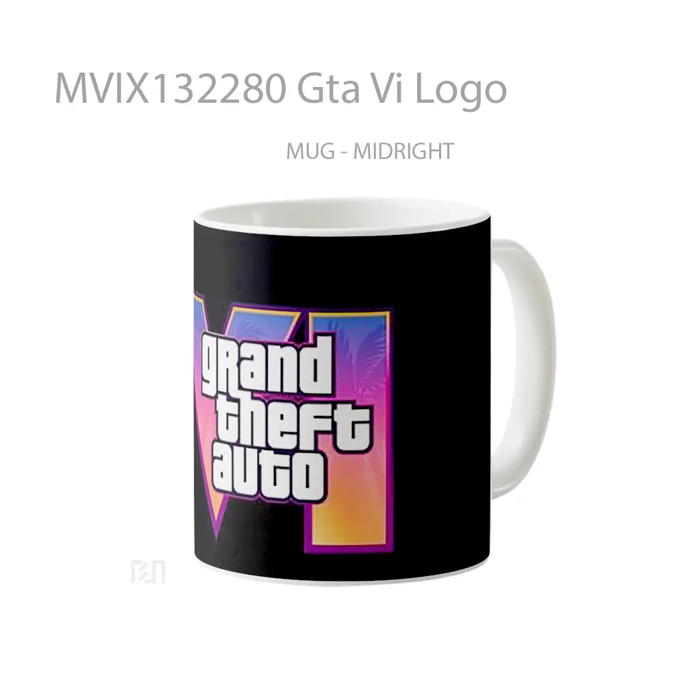 Mug Gta Vi Logo Gelas Keramik Unik - All-side / Desain