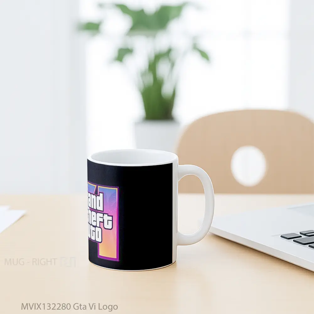 Mug Gta Vi Logo Gelas Keramik Unik - All-side / Desain