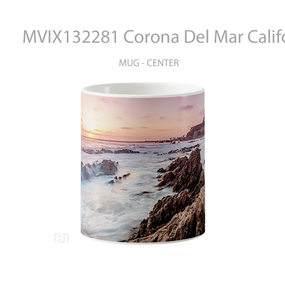 Mug Corona Del Mar California V1 Gelas Keramik Unik