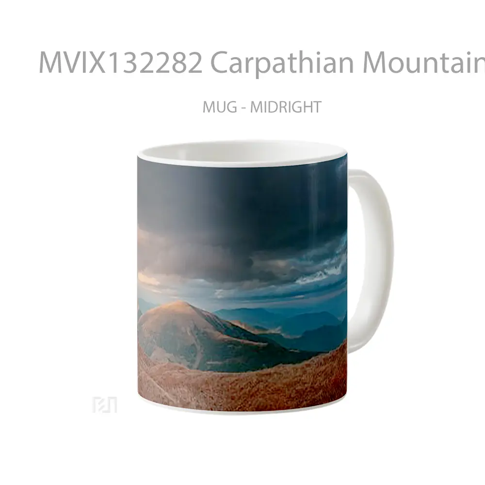 Mug Carpathian Mountains Gelas Pemandangan Alam - All-side / Desain