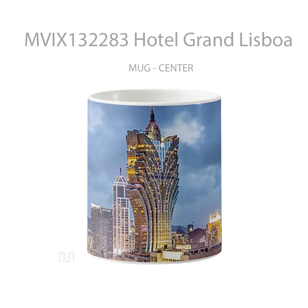 Mug Hotel Grand Lisboa Gelas Keramik Unik