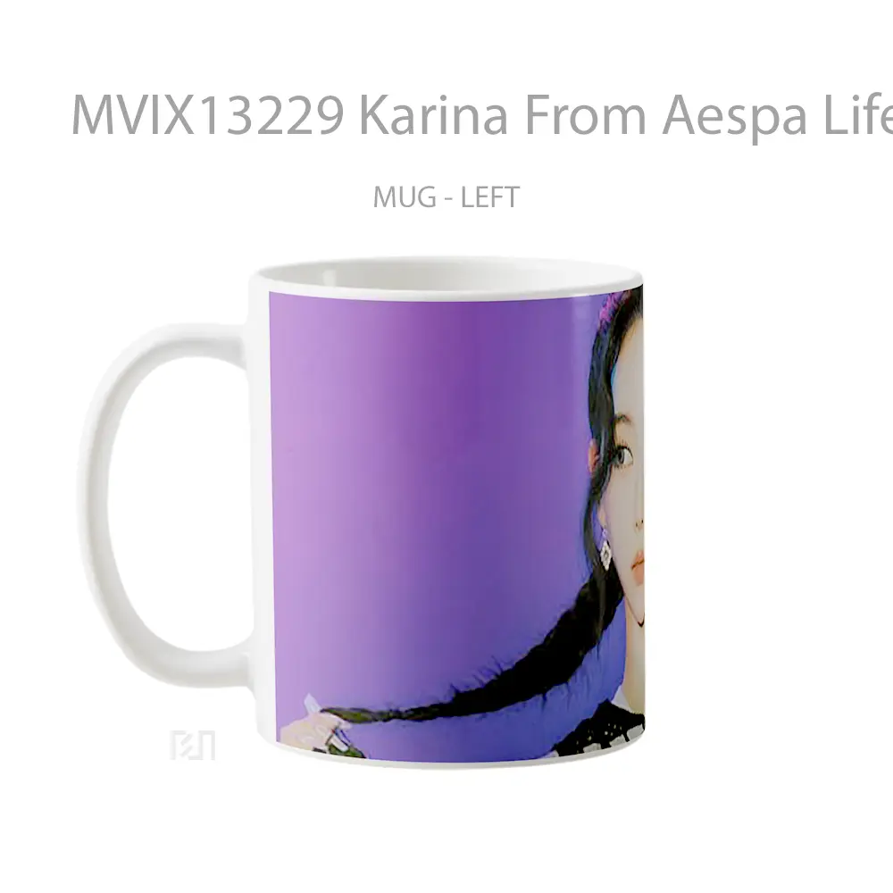 Mug Karina From Aespa Life S Too Short Gelas Keramik Unik - All-side / Desain