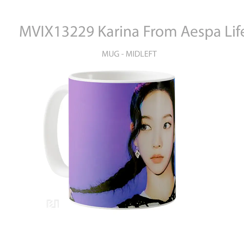 Mug Karina From Aespa Life S Too Short Gelas Keramik Unik - All-side / Desain
