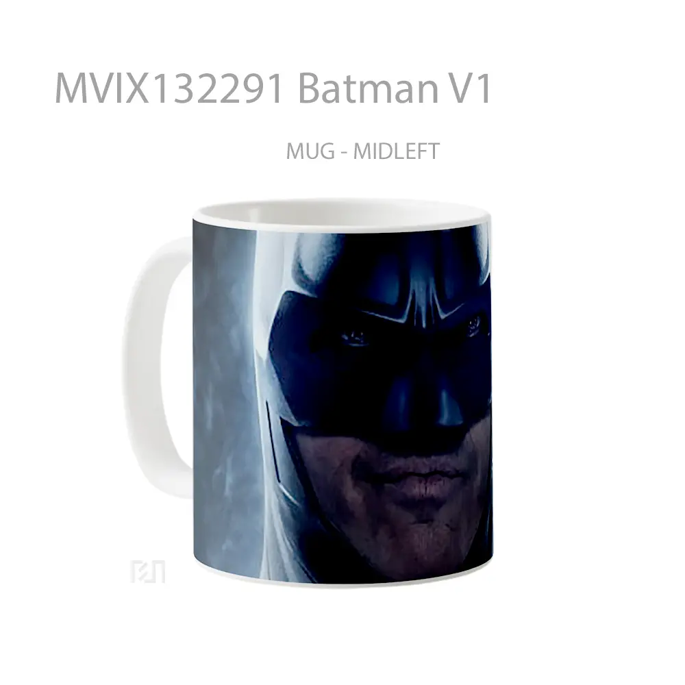 Mug Batman V1 Gelas Superhero - All-side / Desain