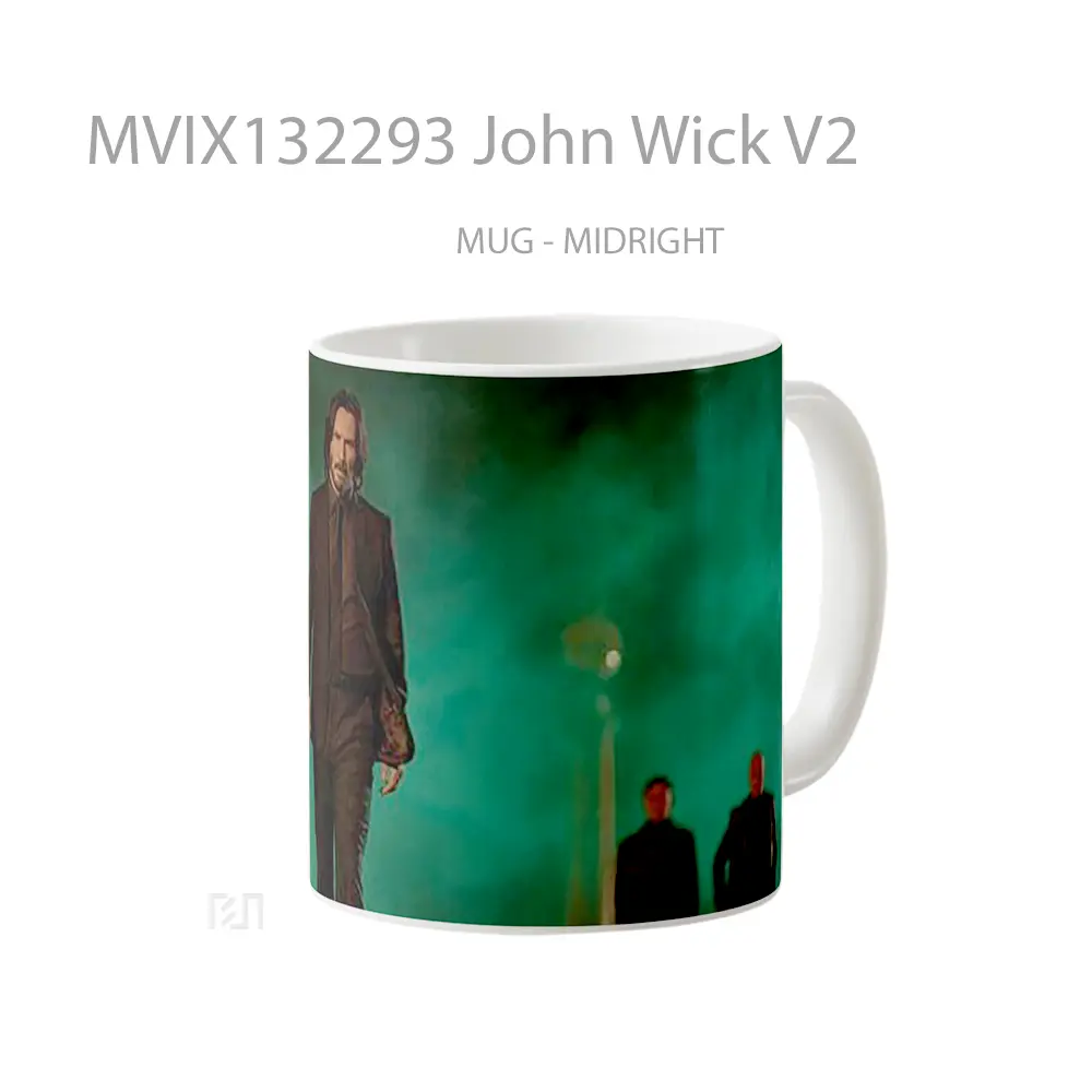 Mug John Wick V2 Gelas Keramik Unik - All-side / Desain