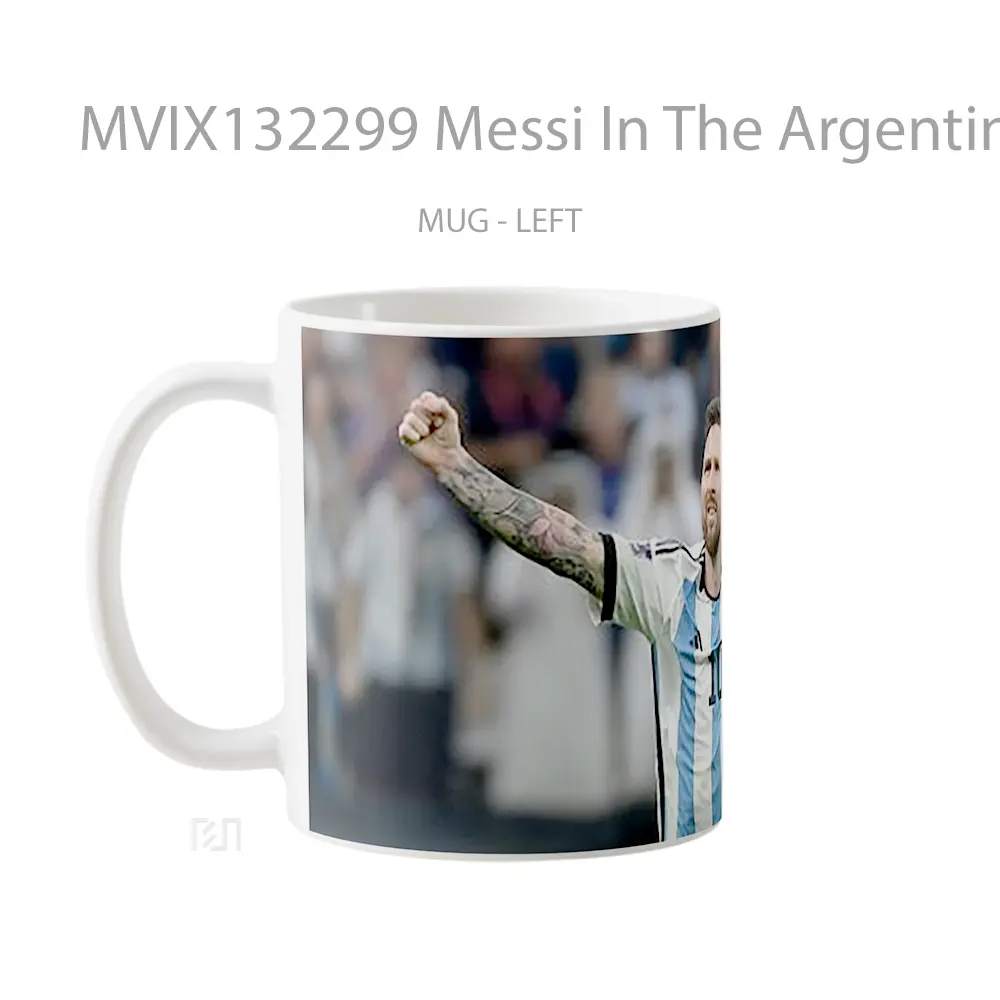 Mug Messi In The Argentina National Team V1 Gelas Keramik Unik - All-side / Desain