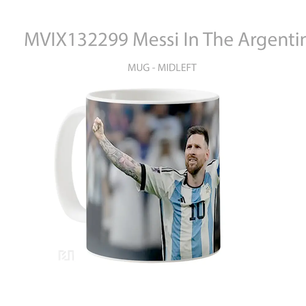 Mug Messi In The Argentina National Team V1 Gelas Keramik Unik - All-side / Desain