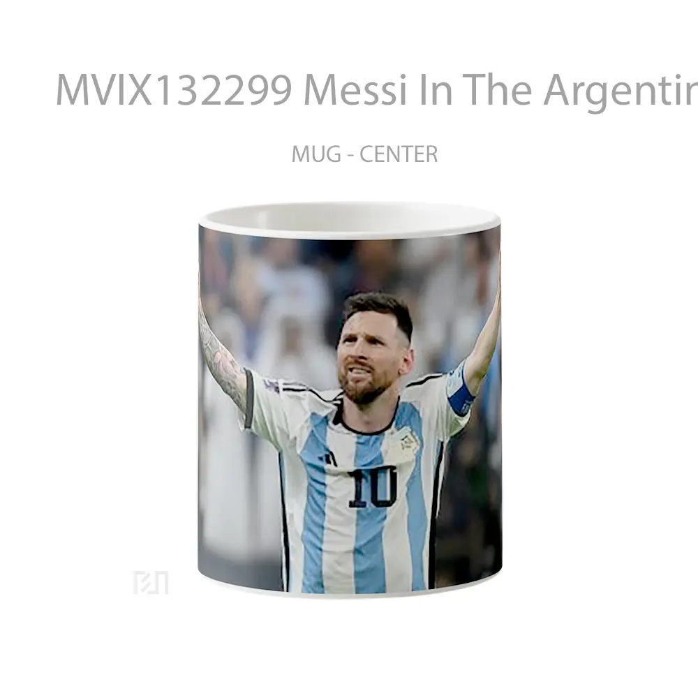 Mug Messi In The Argentina National Team V1 Gelas Keramik Unik