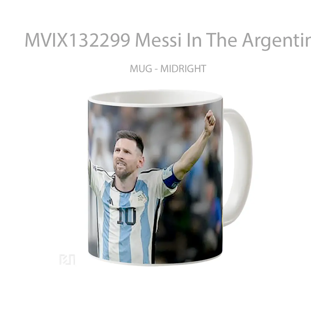 Mug Messi In The Argentina National Team V1 Gelas Keramik Unik - All-side / Desain