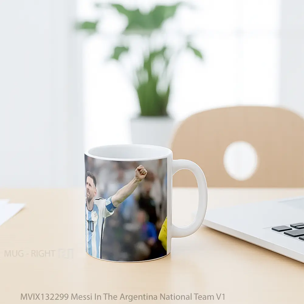 Mug Messi In The Argentina National Team V1 Gelas Keramik Unik - All-side / Desain