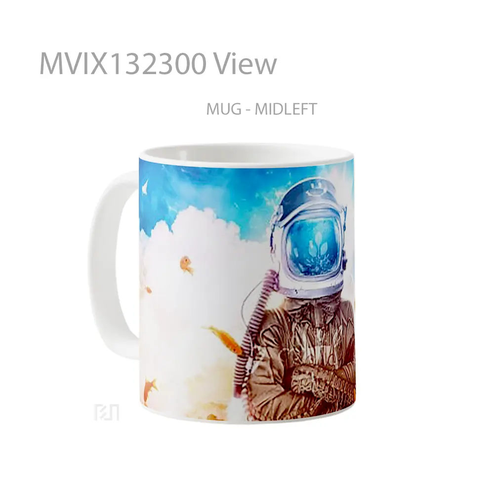 Mug View Gelas Keramik Unik - All-side / Desain