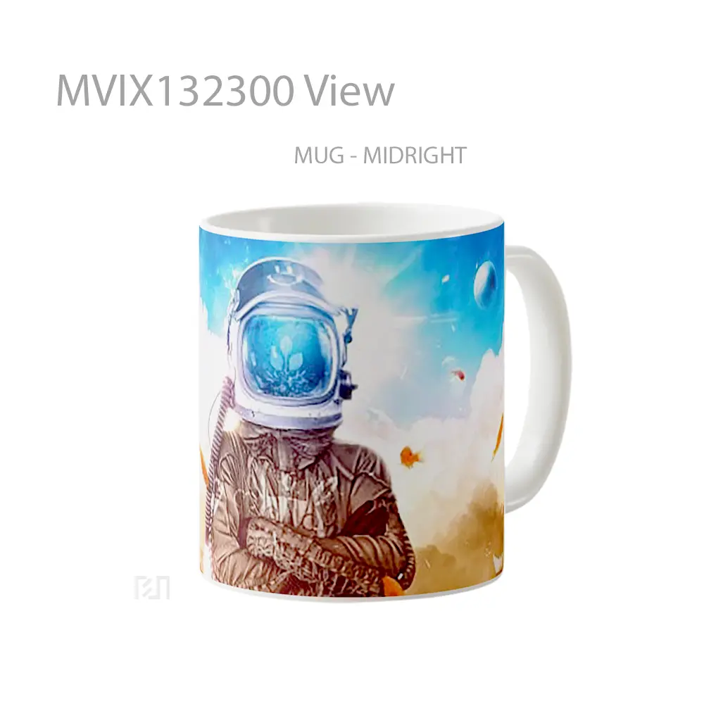 Mug View Gelas Keramik Unik - All-side / Desain